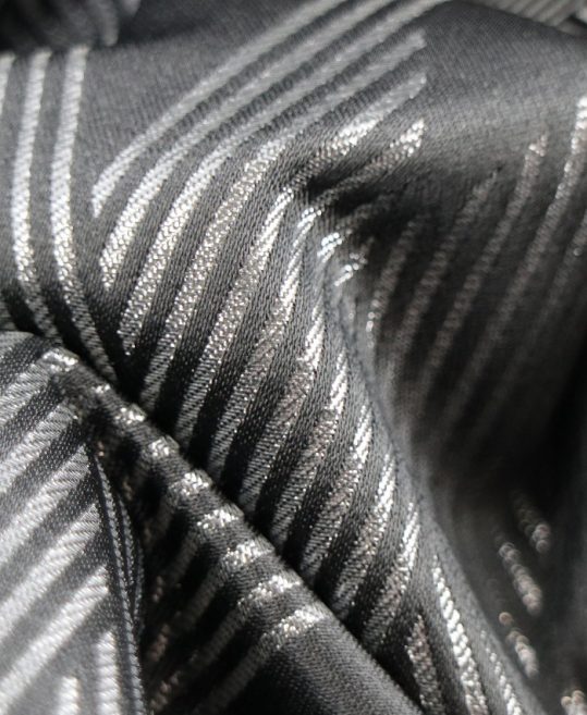 男性用袴単品レンタル(成人式・結婚式・卒業式)黒・銀の菱形文様[身長170cm対応]No.153